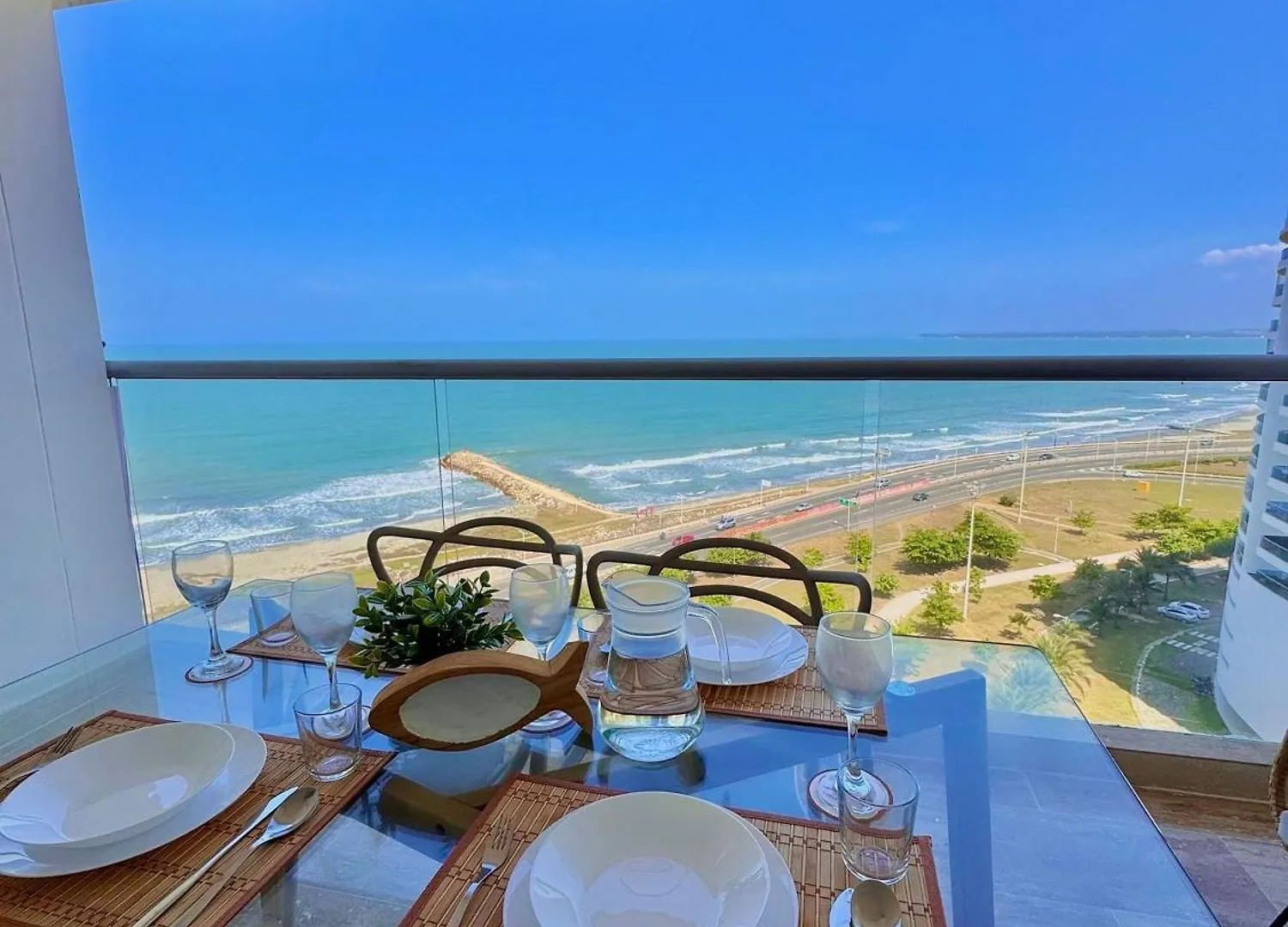 Cb1223 Suite En Crespo Frente Al Mar 10Min Centro Cartagena