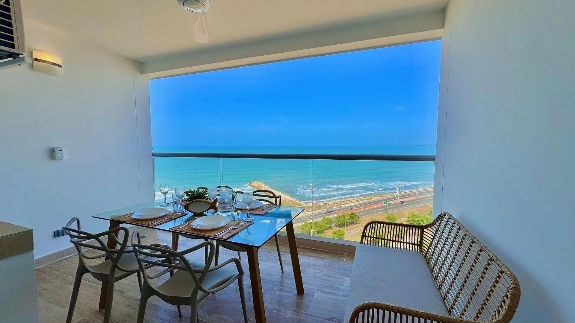 Cb1223 Suite En Crespo Frente Al Mar 10Min Centro Cartagena Appartamento